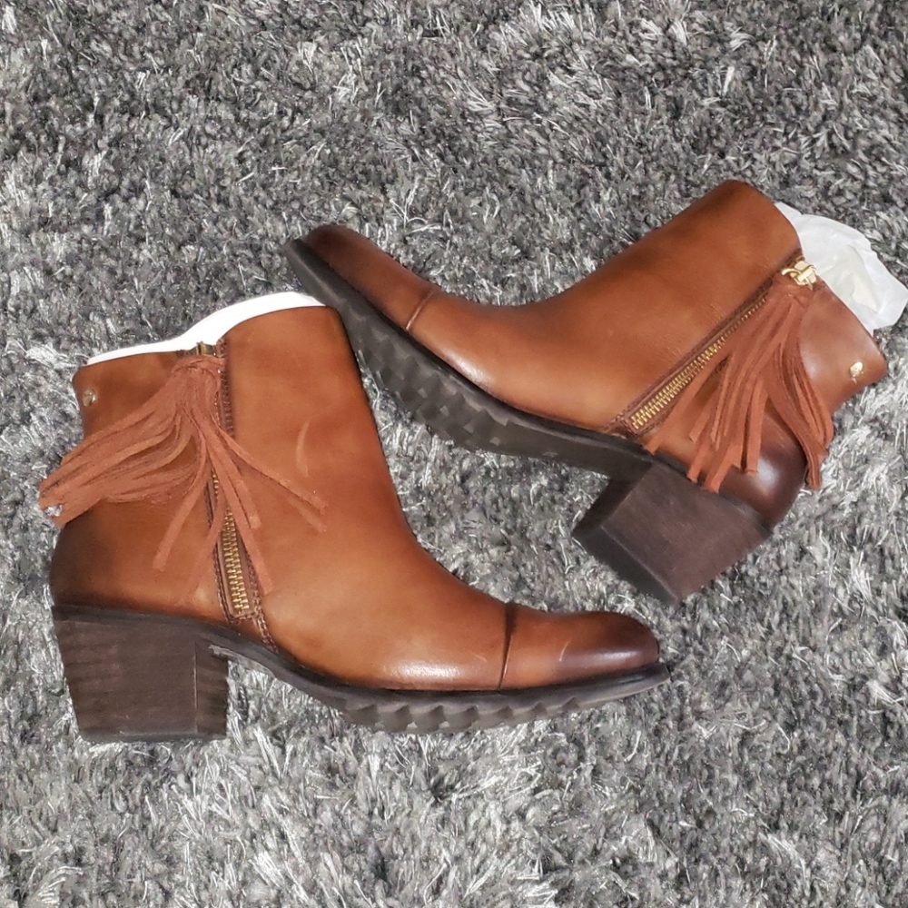 Cognac Pikolinos Andorra Ankle Boot - Brand new